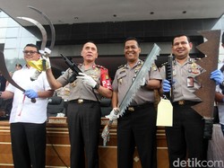 28 Orang Anggota Geng Motor Bersenjata Ditangkap