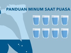 Infografis: Mengatur Kebutuhan Minum 8 Gelas Sehari Saat Puasa