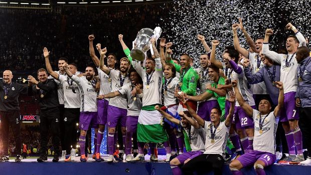 Real Madrid juara Liga Champions 2017 usai mengalahkan Juventus 4-1 di final.