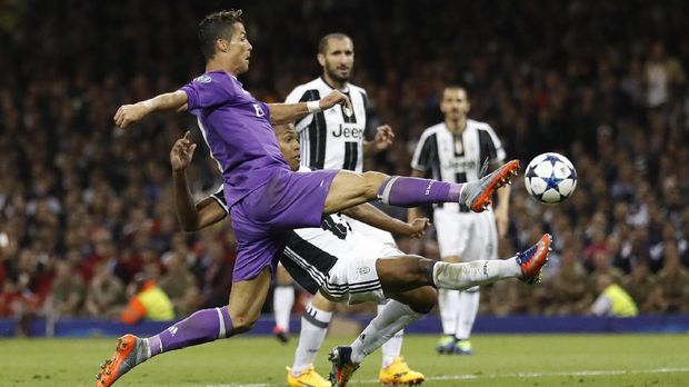 Cristiano Ronaldo saat mengalahkan Juventus pada final Liga Champions 2016/2017. (