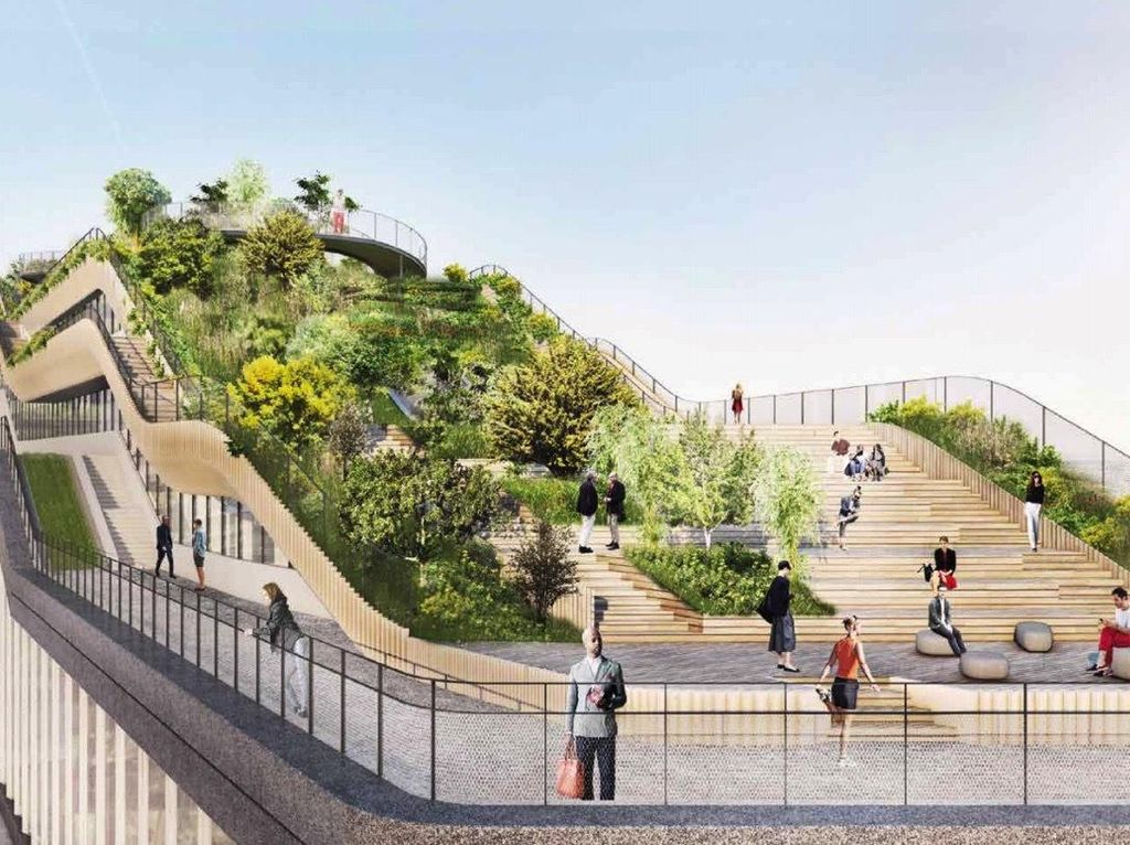 Ada Hutan di Atap Kantor Google London Ada Hutan di Atap Kantor Google London