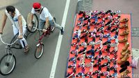 Jalan Thamrin Diwarnai PKL Saat Car Free Day