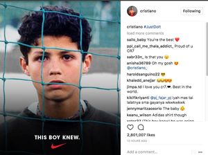 Kaus Adidas Ronaldo di Iklan Nike