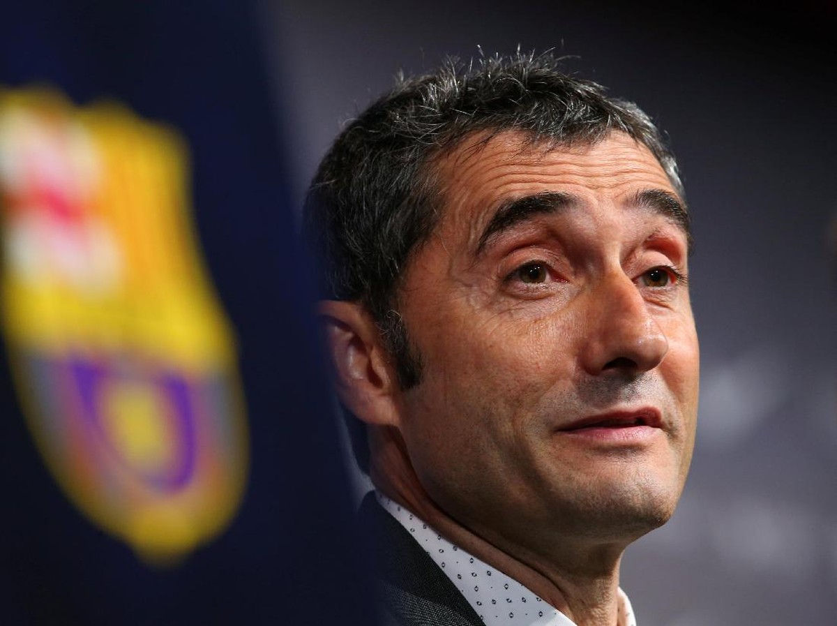 Pelatih Barcelona, Ernesto Valverde. (Foto: REUTERS/Albert Gea)