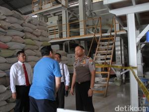Pabrik Pengolahan Beras di Kabupaten Malang Digerebek Polisi