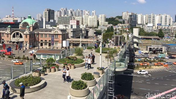 Kreatif! Bekas Jalan Layang Jadi Taman Cantik di Seoul