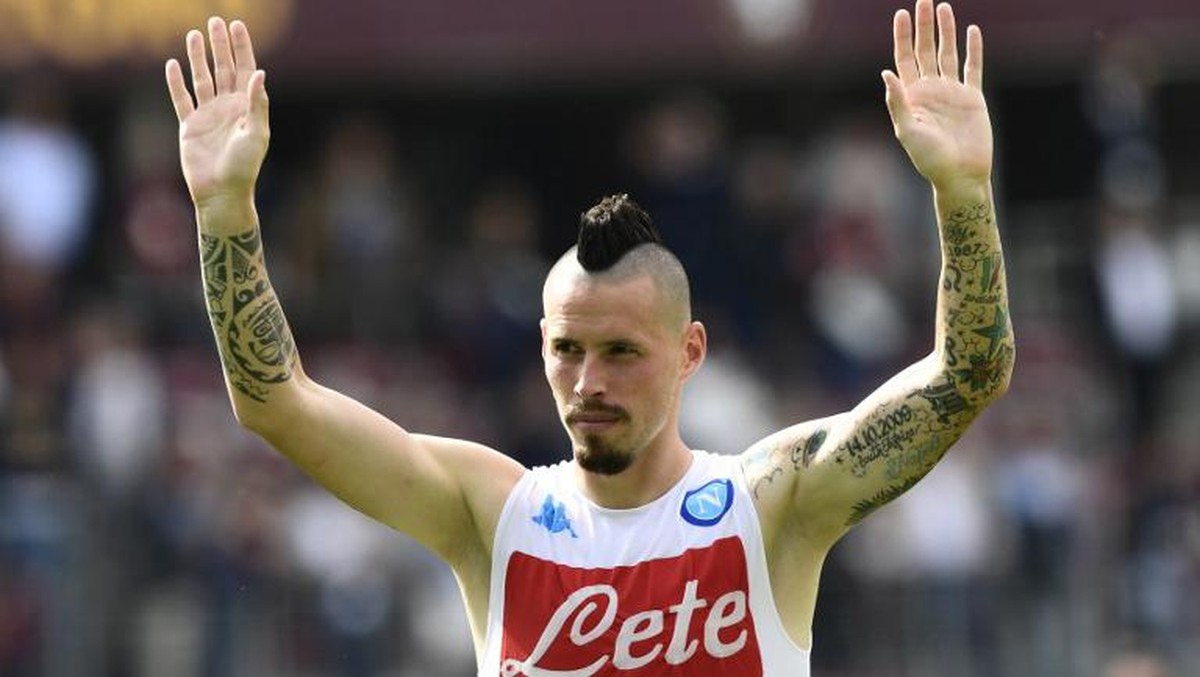 Foto: Marek Hamsik pernah menolak Juventus (AFP/Miguel Medina)
