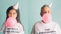 Lucunya Gadis Cilik Ini Kala Rayakan Kesembuhan Sang Nenek dari Kanker