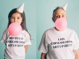 Lucunya Gadis Cilik Ini Kala Rayakan Kesembuhan Sang Nenek dari Kanker