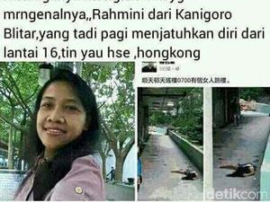 TKW asal Blitar Tewas Jatuh dari Lantai 16 Apartemen Majikan TKW asal Blitar Tewas Jatuh dari Lantai 16 Apartemen Majikan