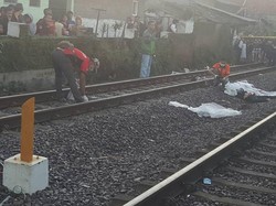4 Remaja di Bandung Tewas Tersambar Kereta Api