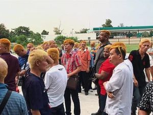 Seribu Orang Lebih Rela Warnai Rambut Jadi Emas Demi Dapat Rp 3 Juta