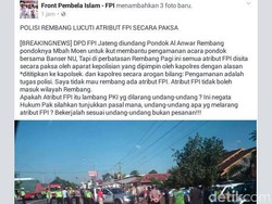Begini Suasana Saat Kapolres Rembang Minta FPI Tanggalkan Atribut