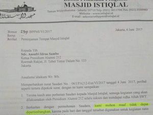 Pengelola Masjid Istiqlal Tak Izinkan Aksi Bela Ulama 96