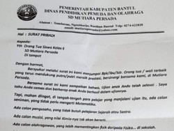 Viral Surat Cinta Kepsek di Bantul, Ini Komentar Psikolog Anak