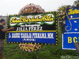 Jupe Meninggal, Ada Karangan Bunga Atas Nama Ahok
