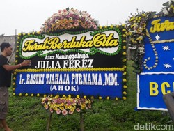 Jupe Meninggal, Ada Karangan Bunga Atas Nama Ahok