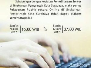 Risma Minta Maaf, Layanan Publik Online Off 3 Hari