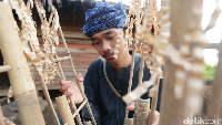 Angklung khas Baduy\