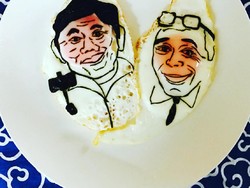 Ah, Cantiknya Telor Ceplok Diubah Jadi Karya Seni yang Menarik!