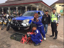 Polres Cianjur Siagakan Montir Gratis Selama Arus Mudik Lebaran