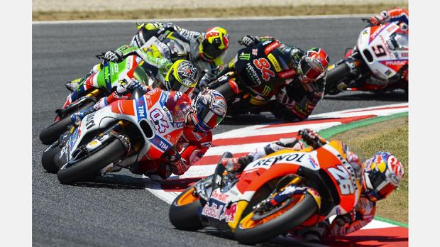 MotoGP Catalunya musim lalu dimenangi pebalap Ducati Andrea Dovizioso.