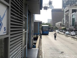 Sempat Mengular, Sebagian Bus TransJ di Harmoni Mulai Beroperasi