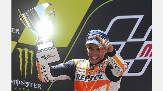 Marquez finis di posisi kedua pada MotoGP Catalunya 2017.