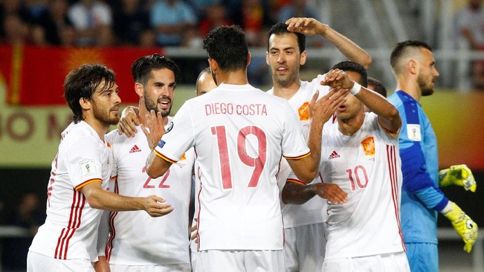 Spanyol Menang Tipis atas Makedonia