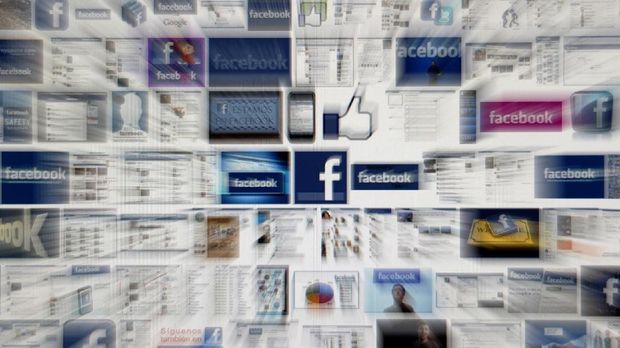 Picture of a screen displaying logos of Facebook taken in Buenos Aires on May 10, 2012. Social-networking giant Facebook will go public on the NASDAQ May 18 with its initial public offering, trading under the symbol FB, in an effort to raise $10.6 billion. AFP PHOTO/JUAN MABROMATA / AFP PHOTO / JUAN MABROMATA