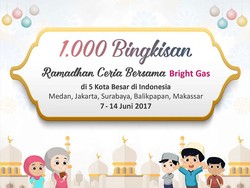 Bright Gas Berbagi 1.000 Bingkisan Lebaran untuk Anak Yatim