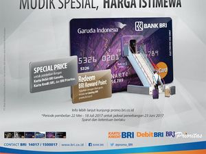 BANK BRI Beri Harga Istimewa Tiket Garuda Indonesia untuk Mudik