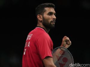 Sempat Bingung, Prannoy Terapkan Permainan Agresif untuk Kalahkan Chong Wei