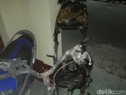 Warga Kaliwedi Cirebon Bakar Motor Pencuri