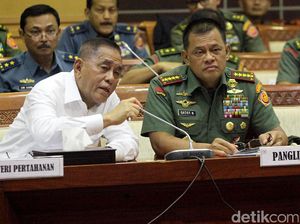 Menhan dan Panglima TNI Raker dengan Komisi I DPR