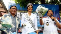 BNN Bersama Puteri Indonesia Musnahkan Barbuk Narkoba