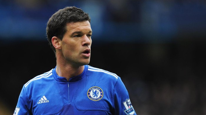 LONDON, ENGLAND - MAY 09: Michael Ballack of Chelsea looks on during the Barclays Premier League match between Chelsea and Wigan Athletic at Stamford Bridge on May 9, 2010 in London, England. (Photo by Shaun Botterill/Getty Images)