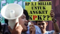 Aksi Menolak Hak Angket KPK