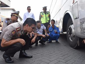 Pastikan Keamanan Pemudik, Kapolres Sidoarjo Survei Jalur Mudik