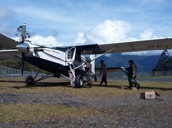Susi Air yang Ditembak di Puncak Jaya Bawa 5 Polisi Pengamanan PSU