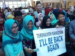 Kembali Tepis soal Pilgub Jatim, AHY Enjoy Beri Motivasi Anak Muda