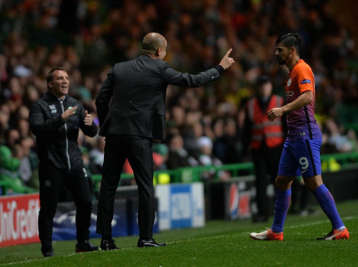 Nolito di salah satu laga Manchester City. (Foto: Mark Runnacles/Getty Images)