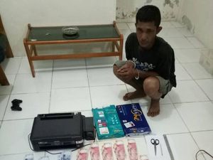Palsukan Uang untuk Lebaran, Hamdani Ditangkap Polisi