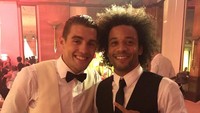 Marcelo menghadiri pernikahan gelandang asal Kroasia Mateo Kovacic, di Zagreb. (twitter @RMadridinfo)