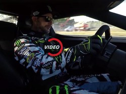 Bukan Ngedrift, Ken Block Cicipi Ford GT di Sirkuit Le Mans