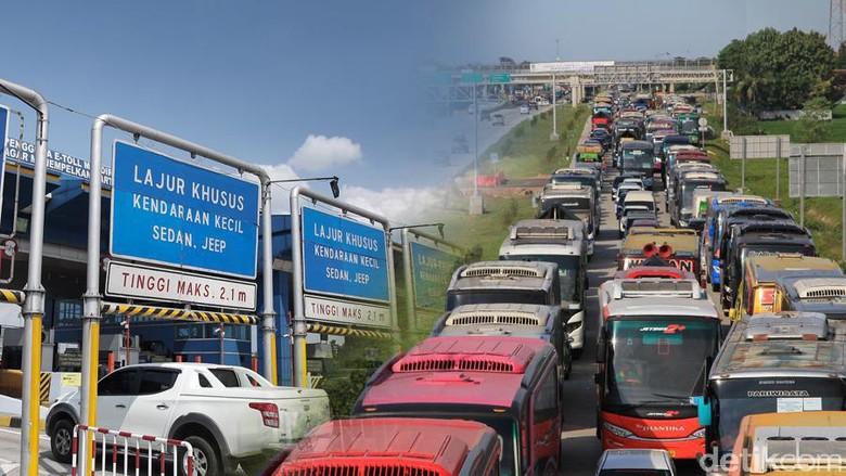 Lalin di Tol Cikampek ke Jakarta Kembali Normal, Contraflow Ditutup Lalin di Tol Cikampek ke Jakarta Kembali Normal, Contraflow Ditutup