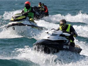 Komunitas Jet Ski Konvoi di Pulau Pramuka