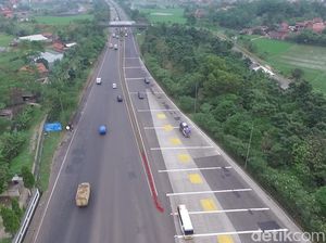 Pantauan Udara, Siang ini Keluar Tol Cileunyi Ramai Lancar