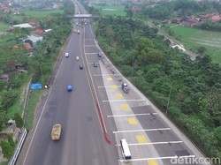 Pantauan Udara, Siang ini Keluar Tol Cileunyi Ramai Lancar