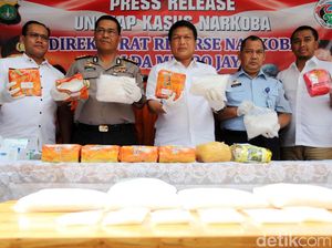 Polda Metro Gelar Barang Bukti 24 Kg Sabu